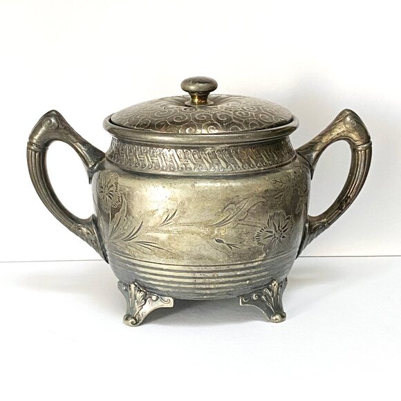 Vintage Reed and Barton Silver Plated Matching Cream and Sugar Set - Picture 4 of 9